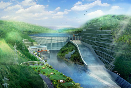 思礼镇老挝南塔河1号水电站项目